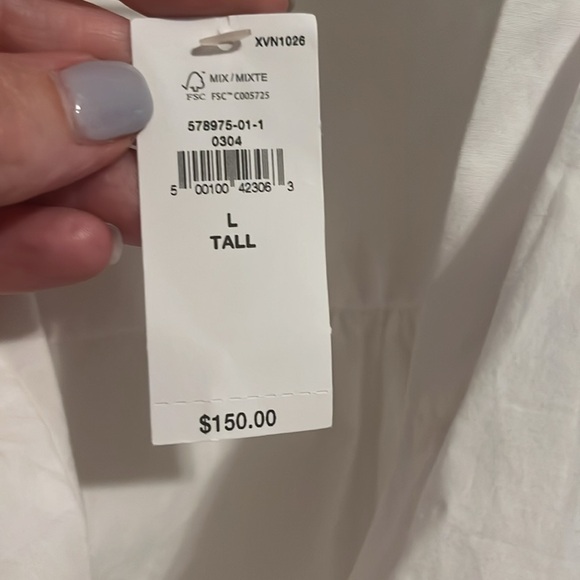 NWT Banana Republic large white dress - Picture 5 of 5